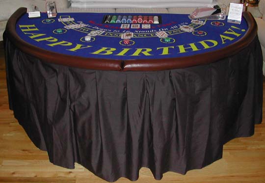 Happy Birthday Blackjack table